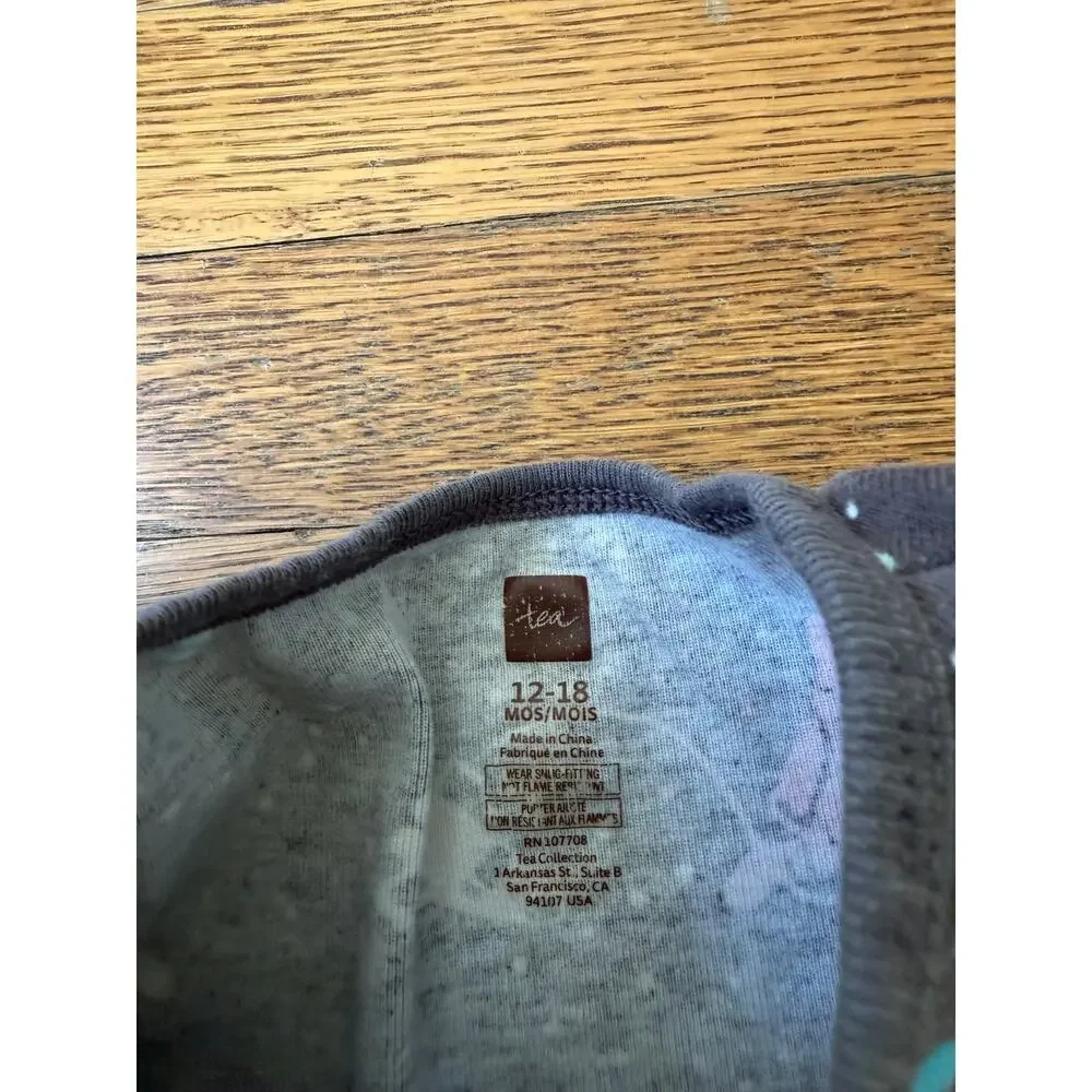 Tea Collection Astronaut Space Pajama Size 12-18 Months